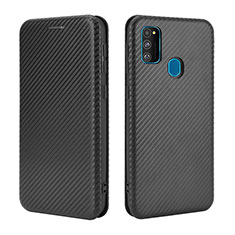 Coque Portefeuille Livre Cuir Etui Clapet L02Z pour Samsung Galaxy M30s Noir