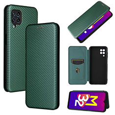 Coque Portefeuille Livre Cuir Etui Clapet L02Z pour Samsung Galaxy M32 4G Vert