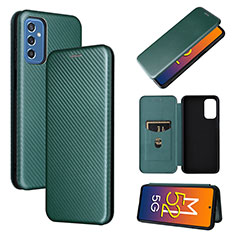 Coque Portefeuille Livre Cuir Etui Clapet L02Z pour Samsung Galaxy M52 5G Vert