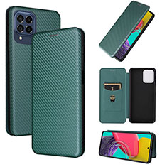 Coque Portefeuille Livre Cuir Etui Clapet L02Z pour Samsung Galaxy M53 5G Vert