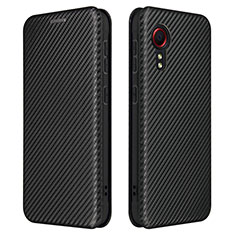 Coque Portefeuille Livre Cuir Etui Clapet L02Z pour Samsung Galaxy XCover 5 SM-G525F Noir