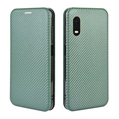 Coque Portefeuille Livre Cuir Etui Clapet L02Z pour Samsung Galaxy XCover Pro Vert