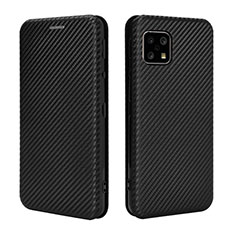 Coque Portefeuille Livre Cuir Etui Clapet L02Z pour Sharp Aquos Sense4 Basic Noir