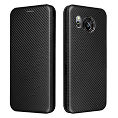 Coque Portefeuille Livre Cuir Etui Clapet L02Z pour Sharp Aquos Sense7 Plus Noir