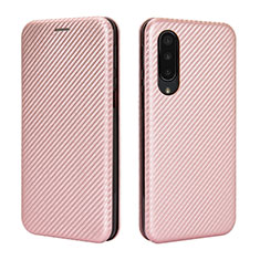 Coque Portefeuille Livre Cuir Etui Clapet L02Z pour Sharp Aquos Zero5G basic Or Rose