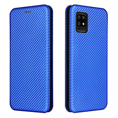 Coque Portefeuille Livre Cuir Etui Clapet L02Z pour Sharp Aquos Zero6 Bleu