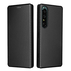 Coque Portefeuille Livre Cuir Etui Clapet L02Z pour Sony Xperia 1 IV Noir