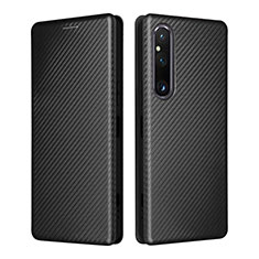 Coque Portefeuille Livre Cuir Etui Clapet L02Z pour Sony Xperia 1 V Noir