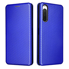 Coque Portefeuille Livre Cuir Etui Clapet L02Z pour Sony Xperia 10 IV SO-52C Bleu