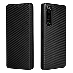 Coque Portefeuille Livre Cuir Etui Clapet L02Z pour Sony Xperia 5 III Noir