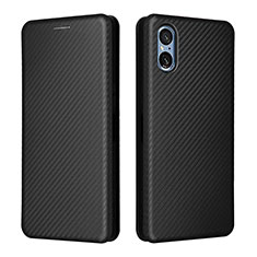 Coque Portefeuille Livre Cuir Etui Clapet L02Z pour Sony Xperia 5 V Noir