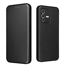 Coque Portefeuille Livre Cuir Etui Clapet L02Z pour Vivo V23 5G Noir