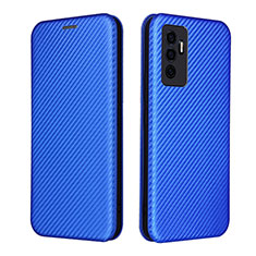 Coque Portefeuille Livre Cuir Etui Clapet L02Z pour Vivo V23e Bleu