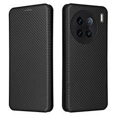 Coque Portefeuille Livre Cuir Etui Clapet L02Z pour Vivo X90 Pro+ Plus 5G Noir