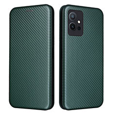 Coque Portefeuille Livre Cuir Etui Clapet L02Z pour Vivo Y33e 5G Vert