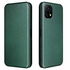 Coque Portefeuille Livre Cuir Etui Clapet L02Z pour Vivo Y54s 5G Vert