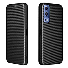 Coque Portefeuille Livre Cuir Etui Clapet L02Z pour Vivo Y72 5G Noir