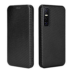 Coque Portefeuille Livre Cuir Etui Clapet L02Z pour Vivo Y73s 5G Noir