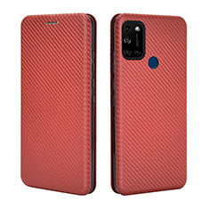 Coque Portefeuille Livre Cuir Etui Clapet L02Z pour Wiko View5 Marron