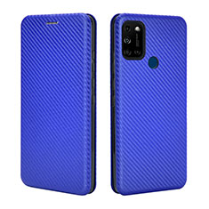 Coque Portefeuille Livre Cuir Etui Clapet L02Z pour Wiko View5 Plus Bleu