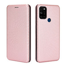 Coque Portefeuille Livre Cuir Etui Clapet L02Z pour Wiko View5 Plus Or Rose