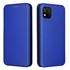 Coque Portefeuille Livre Cuir Etui Clapet L02Z pour Wiko Y52 Bleu