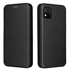 Coque Portefeuille Livre Cuir Etui Clapet L02Z pour Wiko Y52 Noir