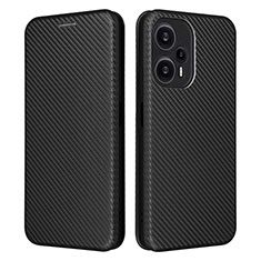 Coque Portefeuille Livre Cuir Etui Clapet L02Z pour Xiaomi Poco F5 5G Noir