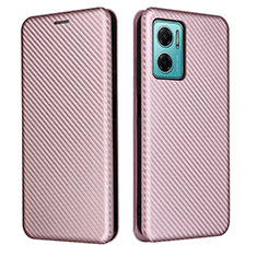 Coque Portefeuille Livre Cuir Etui Clapet L02Z pour Xiaomi Redmi 10 5G Or Rose