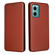 Coque Portefeuille Livre Cuir Etui Clapet L02Z pour Xiaomi Redmi 10 Prime Plus 5G Marron