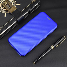 Coque Portefeuille Livre Cuir Etui Clapet L02Z pour Xiaomi Redmi 9 Prime India Bleu