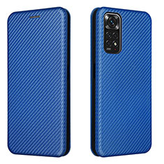 Coque Portefeuille Livre Cuir Etui Clapet L02Z pour Xiaomi Redmi Note 11S 4G Bleu