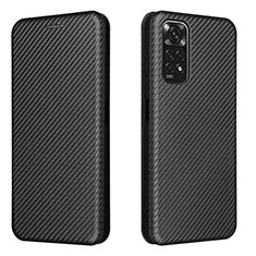 Coque Portefeuille Livre Cuir Etui Clapet L02Z pour Xiaomi Redmi Note 11S 4G Noir