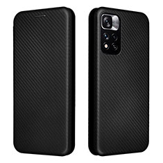 Coque Portefeuille Livre Cuir Etui Clapet L02Z pour Xiaomi Redmi Note 11S 5G Noir