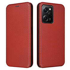 Coque Portefeuille Livre Cuir Etui Clapet L02Z pour Xiaomi Redmi Note 12 Pro Speed 5G Marron