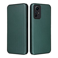 Coque Portefeuille Livre Cuir Etui Clapet L02Z pour Xiaomi Redmi Note 12S Vert