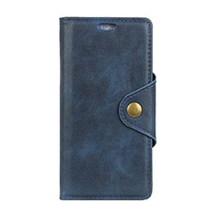 Coque Portefeuille Livre Cuir Etui Clapet L03 pour Alcatel 1 Bleu