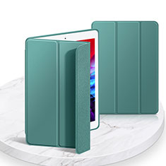 Coque Portefeuille Livre Cuir Etui Clapet L03 pour Apple iPad 10.2 (2020) Vert Nuit