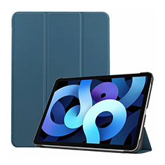 Coque Portefeuille Livre Cuir Etui Clapet L03 pour Apple iPad Air 4 10.9 (2020) Bleu