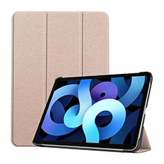 Coque Portefeuille Livre Cuir Etui Clapet L03 pour Apple iPad Air 4 10.9 (2020) Or