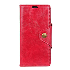 Coque Portefeuille Livre Cuir Etui Clapet L03 pour Asus ZenFone Live L1 ZA550KL Rouge