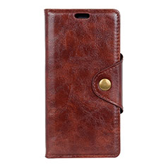 Coque Portefeuille Livre Cuir Etui Clapet L03 pour HTC Desire 12 Plus Marron