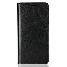 Coque Portefeuille Livre Cuir Etui Clapet L03 pour Huawei Enjoy 8 Plus Noir