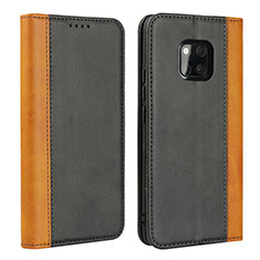 Coque Portefeuille Livre Cuir Etui Clapet L03 pour Huawei Mate 20 Pro Gris