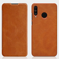 Coque Portefeuille Livre Cuir Etui Clapet L03 pour Huawei Nova 4e Marron