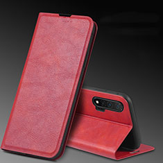 Coque Portefeuille Livre Cuir Etui Clapet L03 pour Huawei Nova 6 5G Rouge