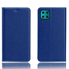 Coque Portefeuille Livre Cuir Etui Clapet L03 pour Huawei Nova 7i Bleu