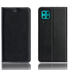 Coque Portefeuille Livre Cuir Etui Clapet L03 pour Huawei Nova 7i Noir