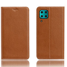 Coque Portefeuille Livre Cuir Etui Clapet L03 pour Huawei Nova 7i Orange