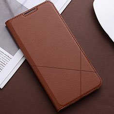 Coque Portefeuille Livre Cuir Etui Clapet L03 pour Huawei P Smart (2019) Marron